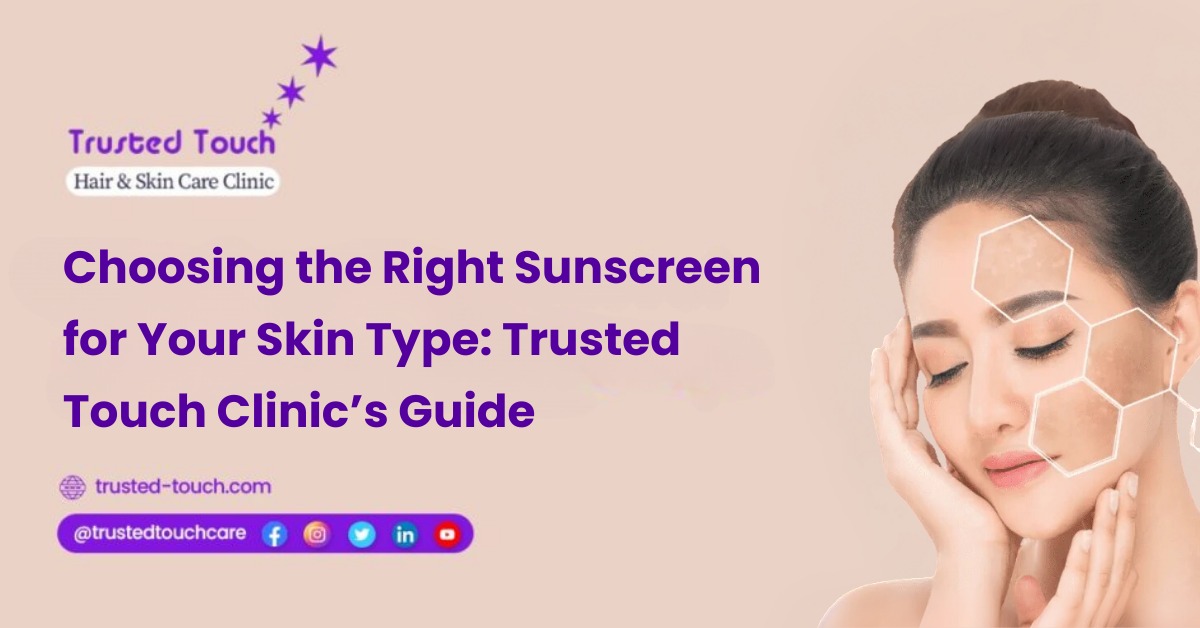 Expert Tips on Choosing the Right Sunscreen for Your Skin Type | Trusted Touch Clinic Kolkata